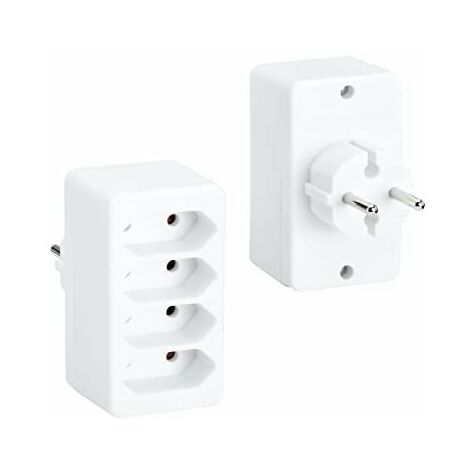 BACHMANN MULTIPRISE MÂLE MULTIPLE EURO, BLANC 921.273