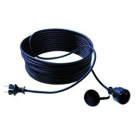 Bachmann Professionelles Stromkabel Schwarz 10 Meter