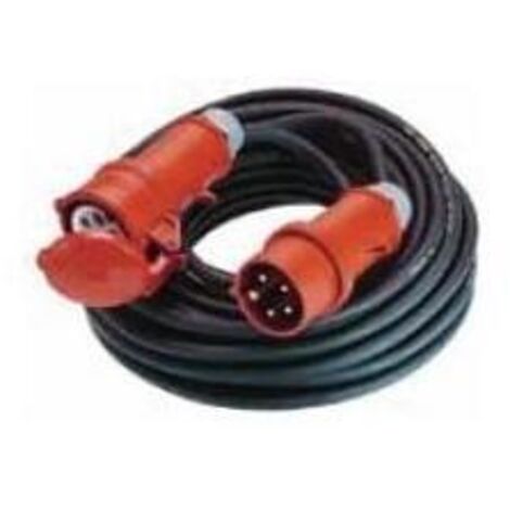 BACHMANN Prolunga H07RN-F 5G2,5mm² sw, 25m, CEE 16A rt, 347.172