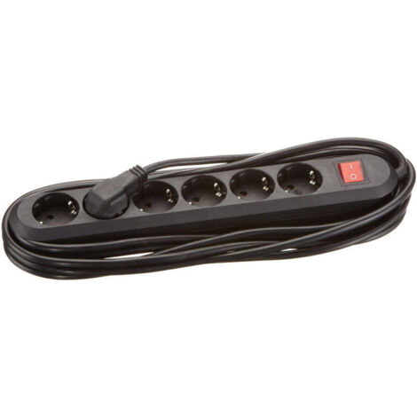 BACHMANN SMART Steckdosenleiste 6x Schutzkontakt Schalter schwarz 1,5m