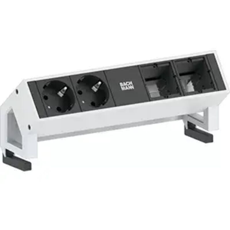 Bachmann Desk 2 Steckdosenleiste Weiß 239 Mm