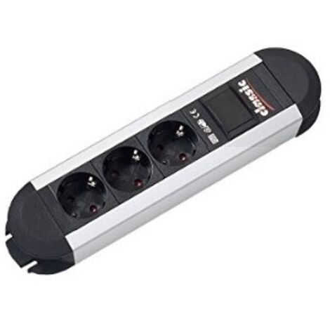 BACHMANN STECKDOSENLEISTE PRIMO CLASSIC ALU, 3-FACH OHNE