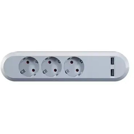 Bachmann USB Smart, 3xCEE7/3, 230V/16A 2-fach USB Charger max. 3,4A 381.801