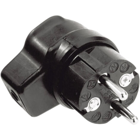 Bachmann Vollgummi-Winkelstecker sw 919.171