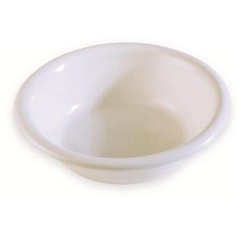 Bacinella Catino in Plastica Bianco Indeformabile 33,5 x 9 cm