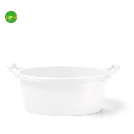 Bacinella Ovale Veca 64x46cm Bianco