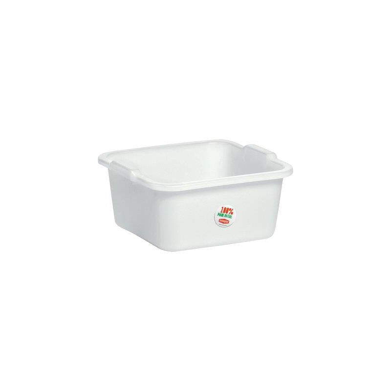 Stefanplast - bacinella quadra • pe lt 11 cm 34X34 h.cm 14