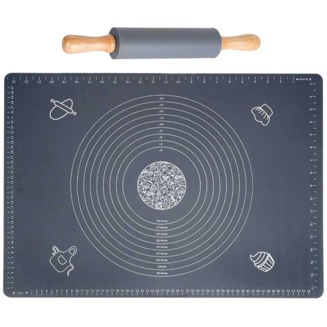 Back mat and rotating roller in durable silicone