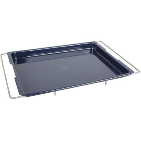 Backblech Back-Liebe Emaille variabel 41-52x33x3cm emailliert schwarz