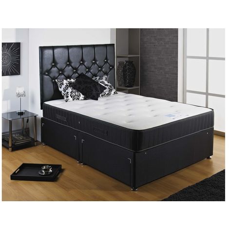 Backcare Sprung Memory Foam Divan Bed With 4 Drawer And Headboard