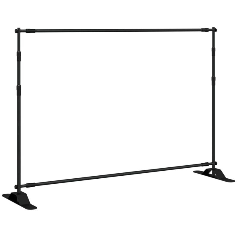 Backdrop Stand Black 305x243 cm Steel Vidaxl