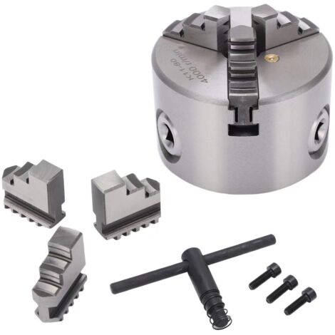 Backen-Drehfutter, Metall-Drehfutter, selbstzentrierend, 3 Backen, für Schleifmaschinen, Maschinen