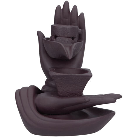Backflow Incense Burner Smoke Waterfall Ceramic Incense Holder Aroma Burner Home Ornament for Bedroom Decoration