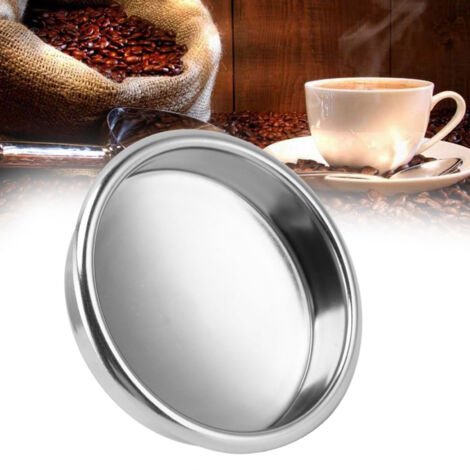 [Backflush Blind Filter] [58mm] [Insert Basket] [Pression Décharge, Lavage Cafetière] Portafilter Insert Basket à Purge pour Cafetière 58mm, Résistance Acier Inoxydable, Accessoires Nettoyage