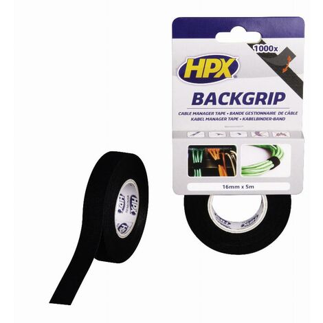 Backgrip schwarz HPX - 16mm x 5m - BG1605