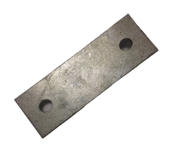 Backing Plate for M10 U-strap 92 mm Centers 50 x 3 mm Galvanised Mild Steel