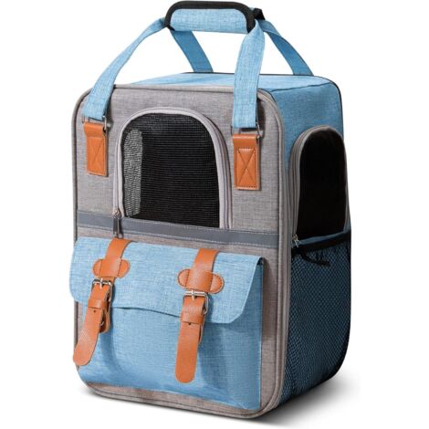 Backpack for Cat Dog Carrier Bag Portable Comfortable Breathable for Small Dogs Puppy Large Cats Pet Travel Hiking Camping Carrier Backpacks Blue Blue