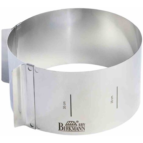 Backring - BIRKMANN - EINFACH BACKEN - Stahl - Größenangabe - Ø18-30, H 10 cm