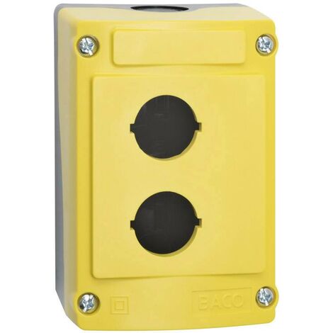 BACO 100644-BK 2 emplacements (L x l x H) 107 x 74 x 47.9 mm jaune, noir 1 pc(s)
