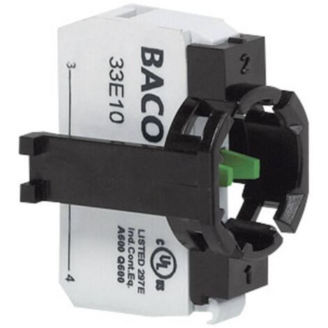 BACO 331E10 Élément de contact 1 NO (T) à rappel 600 V 1 pc(s) D78391
