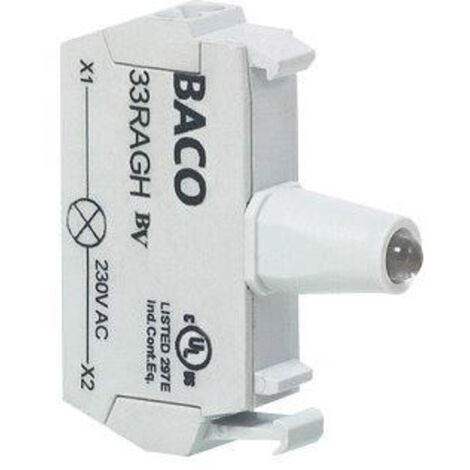 BACO 33RARL LED-Element   Rot  12 V/DC, 24 V/DC 1 St.