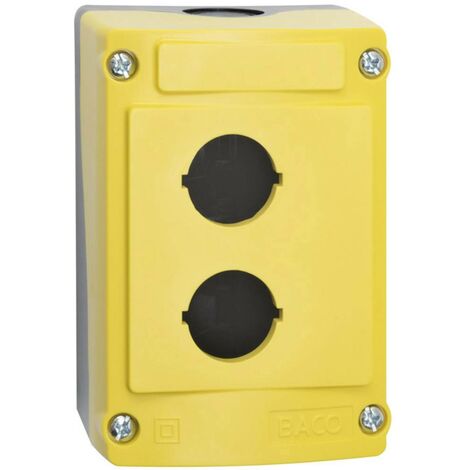 BACO BALBX0200J Contenitore vuoto 2 posizioni di montaggio (L x L x A) 107 x 74 x 47.9 mm Giallo, Nero 1 pz.