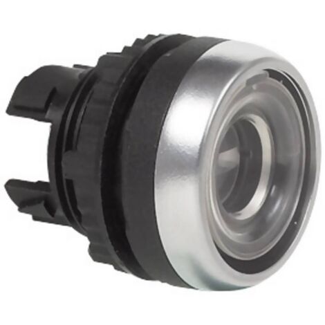BACO L21AA00 Pulsante Anello frontale in plastica, cromato, Piatto Incolore 1 pz.
