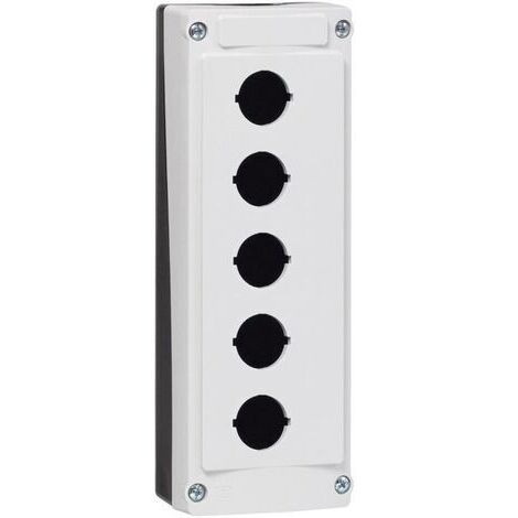 BACO LBX0500 224205 Leergehäuse 5 Einbaustellen (L x B x H) 206 x 74 x 47.9 mm  Grau, Schwarz 1 St.