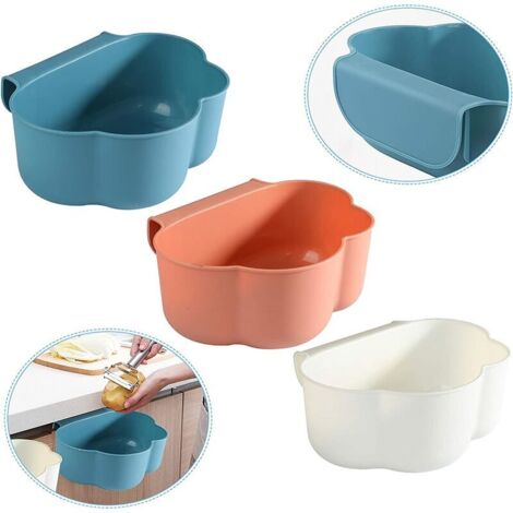 Bacs à déchets suspendus pour armoire de cuisine - Pour rangement des déchets ménagers -Bleu,