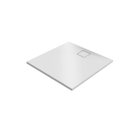 Bacs à douche Hüppe EasyFlat fonte minérale, 1000x52x1000 mm, blanc mat