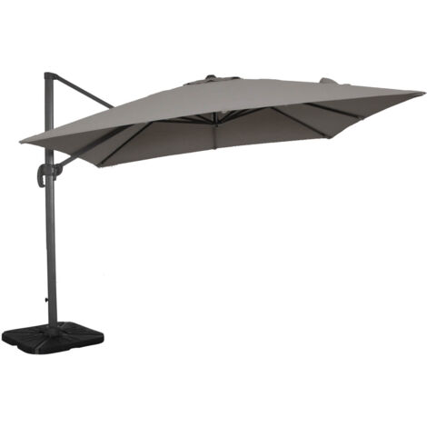 BACTRUS - ombrellone da giardino decentrato 3 x 3 m