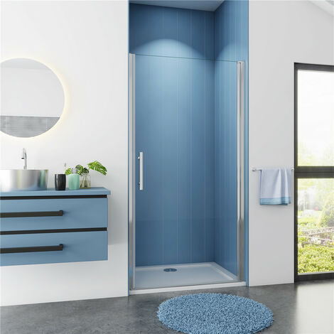 Bad 90x180cm Drehtür Nischentür 5mm Nanoglas Duschwand Duschtür