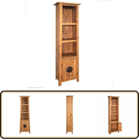 Bad-Hochschrank Massivholz Kiefer 48x32x170 cm - Holzschrank - Kiefernholzmöbel - Badezimmermöbel - Vintage Schrank - Landhaus Stil