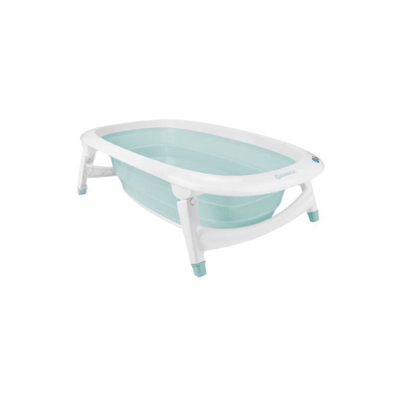 Badabulle - Baignoire pliable, 35L, super compact, bouchon de vidange témoin de chaleur, design ludique