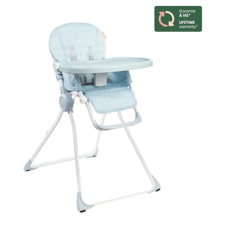 badabulle chaise haute pour bébé ultra compacte et légere - dossier et tablette ajustables, des 6 mois