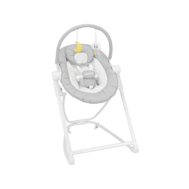 Les Tendances - Badabulle Transat en hauteur Compact'Up, Pliage Ultra Compact, Confortable, Multipositions, Des la naissance, Candy