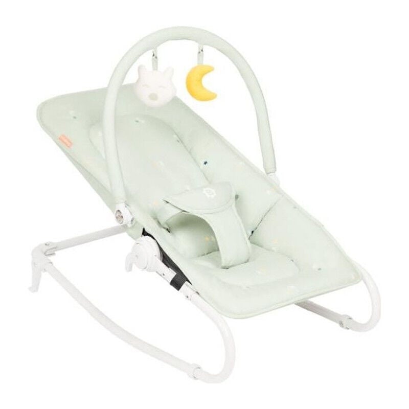 Transat pliable et ultra compact Badabulle arche de jeux, lichen / vert d'eau