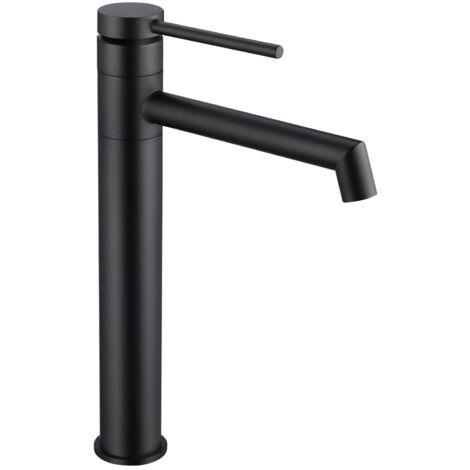 Badarmatur Waschtischarmatur Edelstahl Schwarz Wasserhahn Drehung
