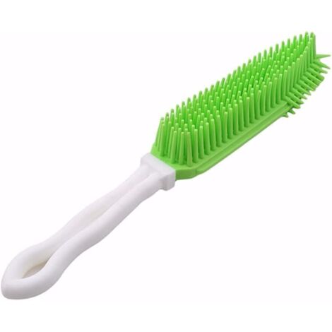 Badebürste für Hunde, Welpen und Katzen, Haarkamm, weiches Silikon, klebriges Haarwerkzeug, Massagewerkzeug für kleine Tiere, langlebig und professionell