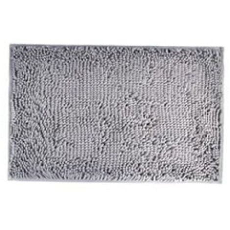 Badematte 40x60cm anthrazitgrau, saugfähig und rutschfest, dicker PVC-Teppich für Hotelzimmer