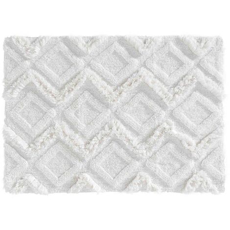Badematte Boho IKATIS, Baumwolle, dickes Geflecht, 50 x 80 cm