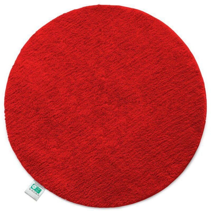 Tapis de bain Sky rond, Rouge 95 cm de diamètre