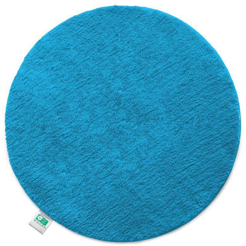 Tapis de bain Sky rond, Turquoise 95 cm de diamètre
