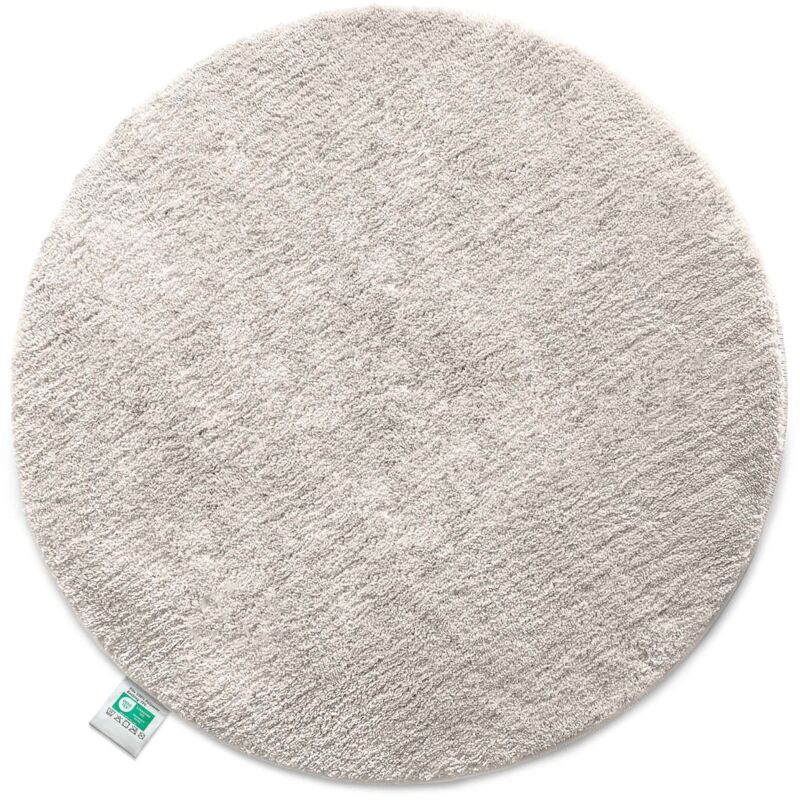Floordirekt Badematte Sky Badteppich In Rund Ivory 95 Cm Durchmesser