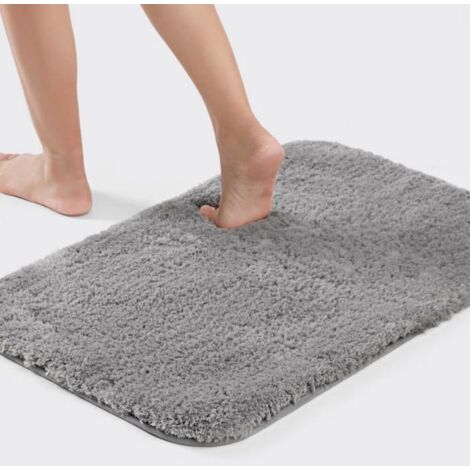 Badematte, weiche Mikrofaser-Duschmatte, maschinenwaschbare, flauschige Badezimmer-Bodenmatte, 60 x 120