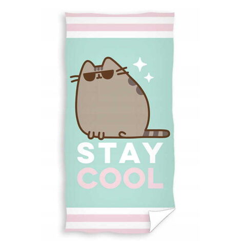 Badetuch 70X140 PUSHEEN STAY Katze mit Brille