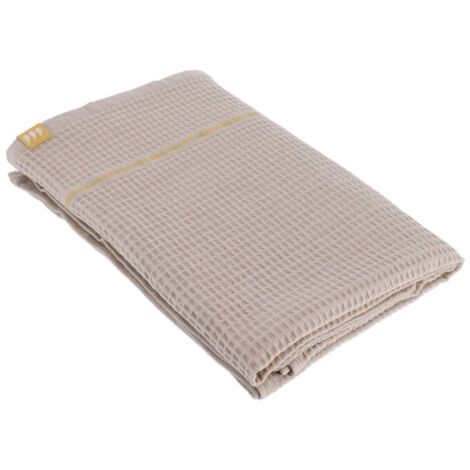 Badetuch 90x150 cm 100% baumwolle wabe - taupe - Tendance