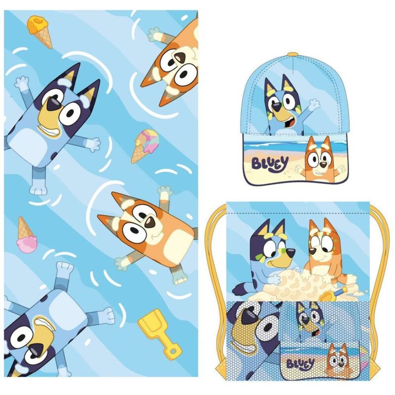 Badetuch Bluey Blau 33 X 27 X 7 Cm