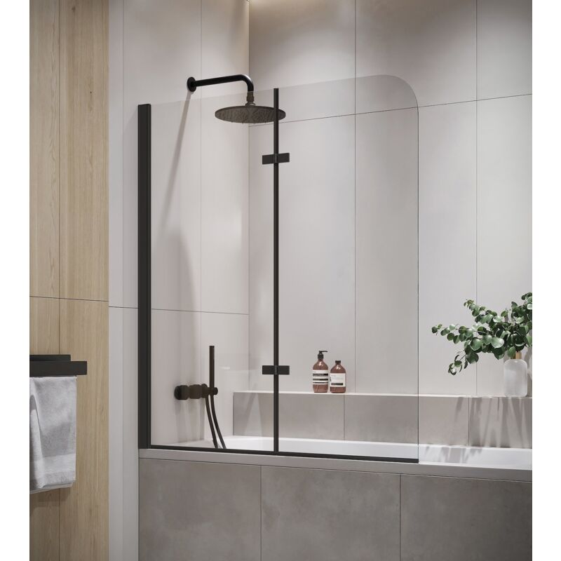 Badplaats - Badewanne Austin Schwarz 5mm Mit Nanobeschichtung 110 X 140cm Du