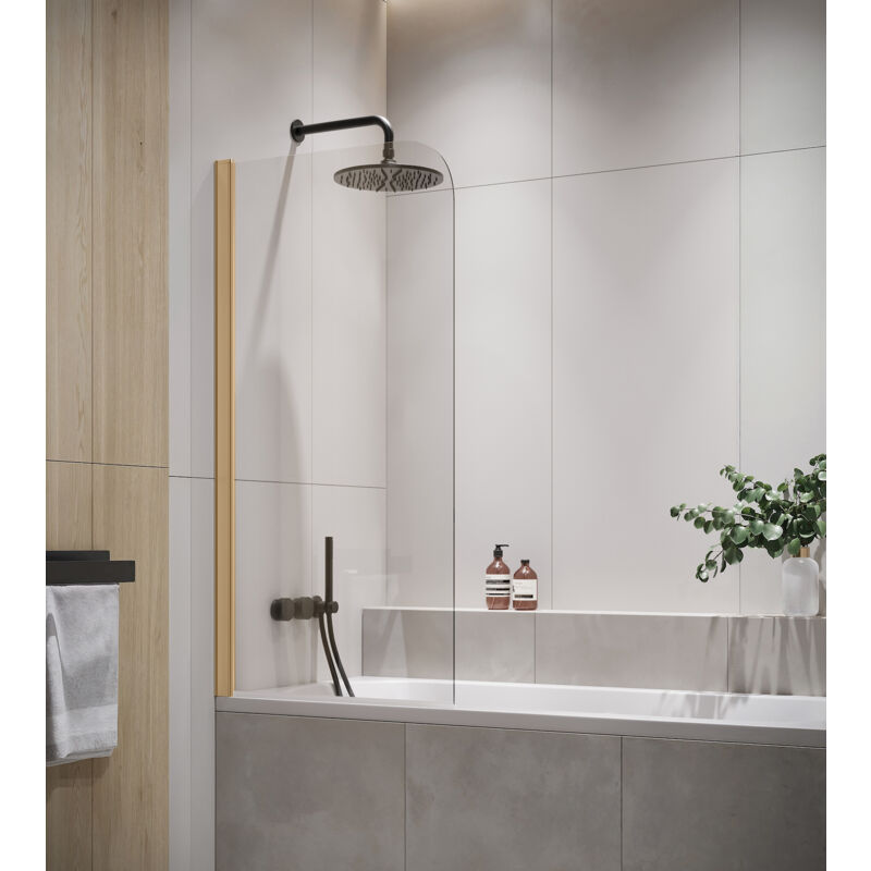 Badplaats - Badewanne Torino 5mm Mit Nanobeschichtung - Gold - 60 X 140cm Du